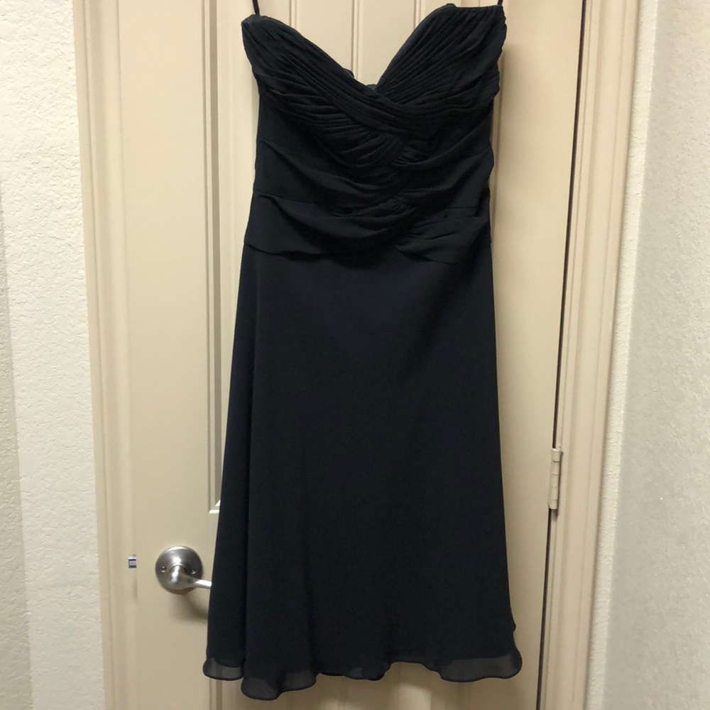 WHBM Elegant Black Strapless Dress